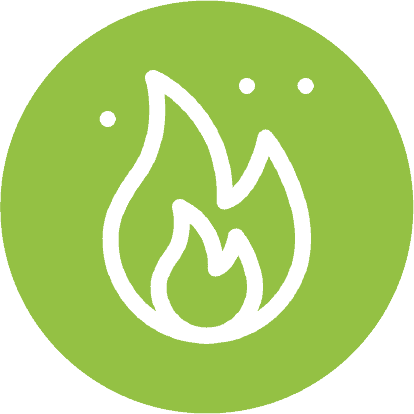 m² de construcción de cortafuegos